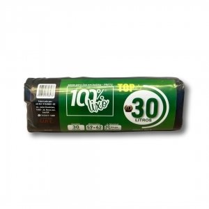  Saco De Lixo Gufe Preto 30L 