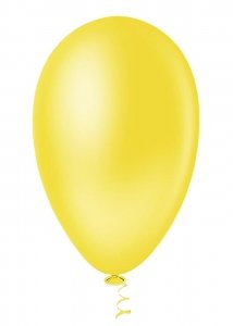 Balao De Aniversario Liso 7.0 Amarelo 