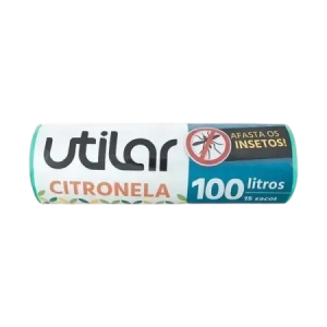 Saco de Lixo Utilar Citronela 100L