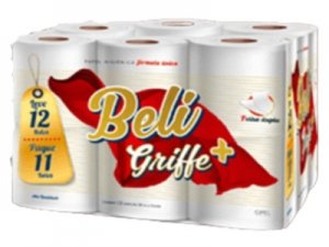 Papel Higienico Beli Griffe C/12 Rolos de 30m
