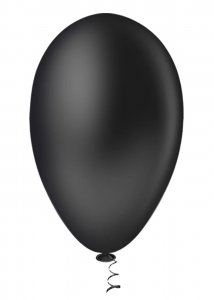 Balao De Aniversario Liso 7.0 Preto 