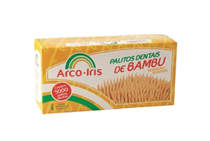 Palito De Dente Bambu Arco-Iris 
