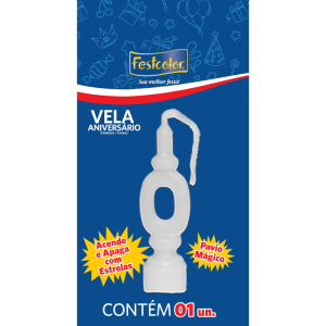 Vela De Aniversario Branca N0