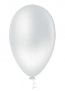 Balao De Aniversario Liso 7.0 Branco 