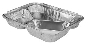 Bandeja de Aluminio C/ 3 Divisorias 900ml Mello
